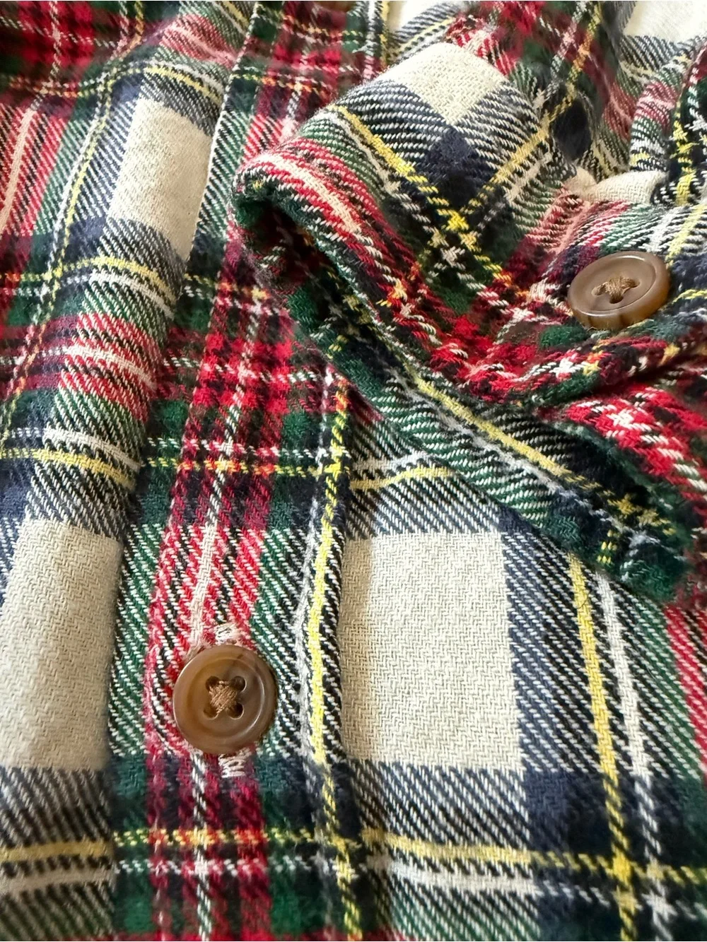 GAP Kids Plaid Button-Front Shirt - Red, Green & Blue Plaids